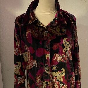 Denim&Co Multicolor Paisley Jacket